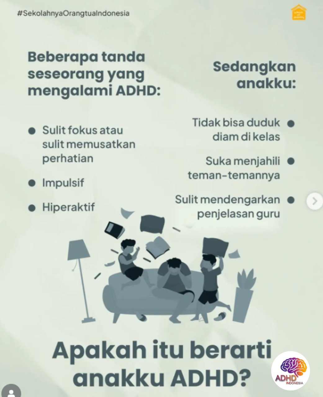 Ciri dan Gejala ADHD pada Anak Usia Dini di Kabupaten Penukal Abab Lematang Ilir